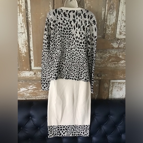 Kayla By Tally Taylor Knit Dress With Cardigan Size 6 Designer Church - Picture 11 of 13